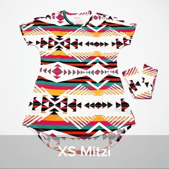 Lularoe Mitzi Tunic Top Aztec Print - Size XS - Picture 1 of 6